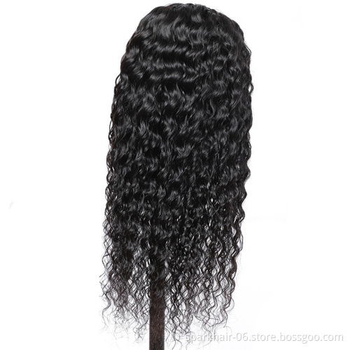 Unprocessed Brazilian Human Hair Full Lace Wig OEM Vendors Water Wave Virgin Cuticle Aligned Full Swiss Lace 100% Human Hair Wig